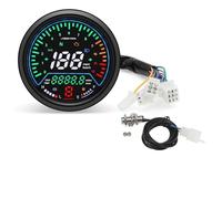 Compteur tours moto Compteurs De Tableau De Bord Numériques Universels Pour Moto 12000 Tr/min Kmh/mph, Affichage D'alarme Tension, Indicateur De Vitesse Pour GN125