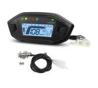 Compteur tours moto Tachymètre Numérique Pour Moto Avec Rétroéclairage 7 Couleurs 10000 Tachymètre Compteur De Vitesse Électronique MPH KMH Odomètre