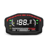 Compteur tours moto Tachymètre universel pour moto hors-bord, panneau numérique, jauge d'huile avec capteur de carburant, moto pour 1, 2, 4 cylindres
