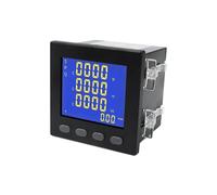 Compteur triphasé LCD VA Hz cos kWh compteur d'électricité multifonction Watt heure 5A ampère volt compteur de facteur de puissance