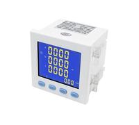 Compteur triphasé LCD VA Hz cos kWh compteur d'électricité multifonction Watt heure 5A ampère volt compteur de facteur de puissance