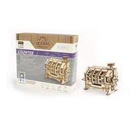 UGEARS STEM Jouets Puzzle 3D - STEM Kit de Construction mécanique en Bois - Puzzle Adulte - Kit scientifiques avec Application Modèle Mécanique pour Adultes et Enfants 8+ (Compteur)