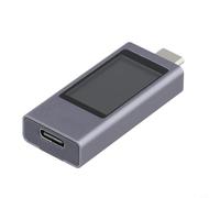 Compteur USB de type C pour tension actuelle, puissance et capacité, testeur de câble compatible avec les protocoles de charge rapide QC 3 0 PD