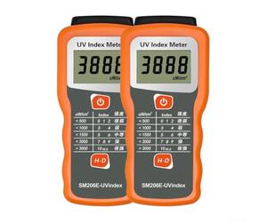 Compteur UV Numérique SM206E UV UVB Précision | Mesure UVA et UVB, plage 280-370nm, pour idéal dermatologie, écran clair, précision laboratoire