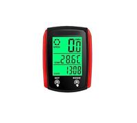 Compteur Velo sans Fil Compteur kilométrique de Vitesse vélo étanche, Ordinateur(Red)