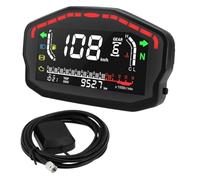 Compteur vitesse Compteur De Vitesse GPS Numérique Odomètre Tachymètre Avec Adaptateur GPS Jauge De Niveau De Carburant Et De Température D'eau Pour 2 4 Cylindres