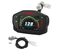 Compteur vitesse Compteur De Vitesse Moto RPM Tachymètre Jauge De Carburant 2/4 Cylindres Niveau De Carburant Compteur Kilométrique Journalier Affichage Tableau Bord