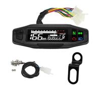 Compteur Vitesse Compteur De Vitesse Universel Pour Moto, Instrument Numérique LED, Tableau Bord Km/h MPH, Odomètre, Capteur Jauge Moteur Avec Support Y/Z/W