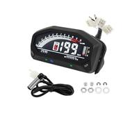 Compteur Vitesse Compteur Vitesse Numérique pour Moto Tableau Bord Affichage du Compteur De Vitesse Tachymètre RPM Jauge De Carburant, Compteur Kilométrique pour 1, 2, 4 Cylindres