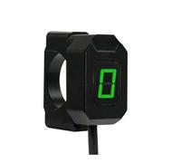 Compteur Vitesse Indicateur De Vitesse Numérique Universel Pour Moto 6 Vitesses Affichage LED Levier Changement Support Magnétique(Green set)