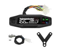 Compteur Vitesse Kit Compteur Vitesse Universel Pour Moto 12 V, Panneau Numérique, Jauge De Carburant, Tachymètre, Kilométrique, Clignotant, Indicateur Lumineux(Packing kit A)