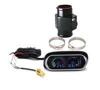 Compteur vitesse moto Jauge De Température D'eau Numérique 12 V/24 V + Capteur Tension, Adaptateur Tuyau Radiateur 1/8 NPT