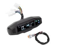 Compteur Vitesse Moto Tableau De Bord Digital Universel Jauge Vitesse Tachymètre Ecran Indicateur Clignotant D'huile(Type v)