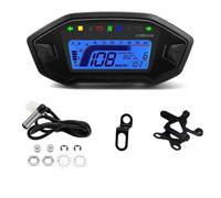 Compteur Vitesse Moto Universel 7 Couleurs Compteurs Numériques | Bloc D’instruments Moto Indicateur Lumineux Clignotant Tachymètre L'instrument 13000rpm REOKIP(Packing E)