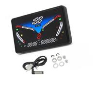 Compteur Vitesse Pour 12V Moto Indicateur De Vitesse Numérique Universel Tachymètre D'huile 199km/h Avec Support(Type c)