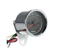 Compteur Vitesse Tachymètre De Moto, Jauge Rétro-éclairage LED, Compteur Tours 12V, Pointeur Automatique 0-13000 TR/Min, Accessoires Rénovation Universels
