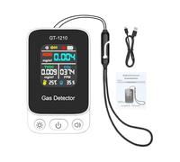 Compteurs d'air de qualité intérieure - Détecteur portable de dioxyde de carbone, compteur d'air alimenté par batterie avec température et humidité | pour maison chambre auto hôtel école