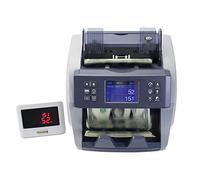 Compteuse de billets, Counter Machine Value Recgister Registre Intelligent Bill avec capteur d'image Multi-monnaie Fake Money Detector UV(Grey)