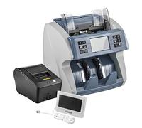 Compteuse de billets, Money Counter Machine Business Cash Register Fake Banknote Detector With 5 Counterfeit Fuction For Euro USD AUD Banks Shops(Counter-Printer-LCD)