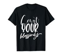 Comptez Vos bénédictions Thanksgiving Merci Merci T-Shirt Graphique avec Valeur