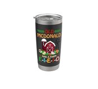 Comptines pour enfants et tout-petits ou vieux McDonald Gobelet isotherme en acier inoxydable double paroi