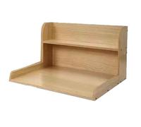 Comptoir à linge au-dessus de la laveuse et du sèche-linge, table en bois à 2 niveaux avec étagère pour plier les vêtements, solution d'organisation et de rangement pour buanderie