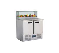 Comptoir à Pizza 2 Portes avec Pare Haleine Série G 256 Litres Polar