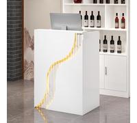 YVZYLXH Comptoir Accueil,Comptoir Magasin,comptoir Caisse avec tiroirs,Meuble de Bureau,Meuble de réception pour la Maison,Bureau,Salon, Les spas(Wit,80X40X96CM)