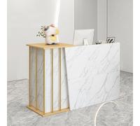 Comptoir Accueil Institut De Beaute, Comptoir Caisse Salon De Coiffure, Meuble De RéCeption pour Klinik, Salon, Lobby, Vente, HôTel, Centres Commerciaux Marble Color 120cm