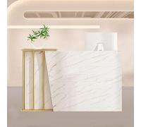 Comptoir D Accueil Professionnel, Comptoir De Magasin De DéTail, Comptoir D'Accueil Barber Shop avec Des Surfaces De Double Travail, Moderne RéCeption Klinik, Salon, Lobby, Vente Marble Color 120cm