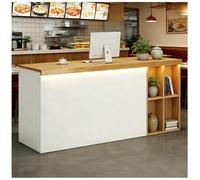 Comptoir d'accueil avec comptoirs Comptoir d'accueil avec éclairage LED et tiroirs verrouillables Bureaux d'accueils avecs Passe-câbles Comptoirs de Vente au détail,J Left,150x60x90cm