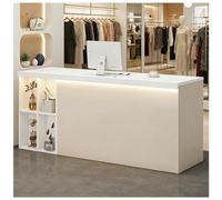 Comptoir d'accueil avec comptoirs Comptoir d'accueil avec éclairage LED et tiroirs verrouillables Bureaux d'accueils avecs Passe-câbles Comptoirs de Vente au détail,K Right,120x60x90cm