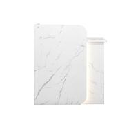 Comptoir d'accueil avec éclairage LED, modèle générique, tiroir verrouillable, Armoire avec Porte, Tablette pour Clavier, idéal pour Bureau, Salon de Coiffure, Magasin ou café.