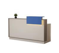 Comptoir d'Accueil avec LED, Banque Réception Moderne pour Bureau Salon