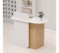 Comptoir d'accueil, Comptoir de Caisse avec Tiroirs et Rangements Ouverts pour Instituts de Beauté, Boutiques de Vêtements, Bureaux. Disponible en Plusieurs Couleurs