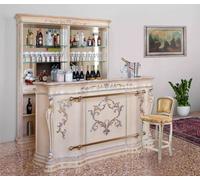 Comptoir de bar classique Luxe Armoire de bar Designer Meubles en bois massif Vitrine de bar