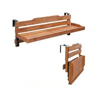 Comptoir De Bar Pliable en Bois pour Balcon Tables Haute Décontractée Table Pliante Multifonctionnelle Table Haute Pliante À Fixer sur La Rambarde du Balcon B,90 * 24CM