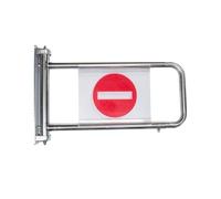 Comptoir De Caisse De Supermarché Porte À Sens Unique, Sécurité Métal Ressort Portillon, , ouverture manuelle à 90° en acier inoxydable, pour Entrepôts Centres Commercia(Size:25cm access control gate)