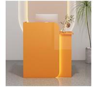 Comptoir De Caisse pour Magasin, Comptoir d'accueil Esthétique, Comptoir De Réception pour Bureau, Idéal pour Bureaux, Hôtels, Magasins De Vêtements, Pâtisseries, Primeurs,2,120 * 45 * 100cm