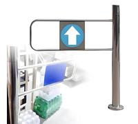 Comptoir De Caisse Supermarché, Portes Sécurité D'entrée En Acier Inoxydable, Petite Porte D'accès For Piétons À 1 Voie, Battante Fermeture Automatique Ressort For Bibliothèque(Right,75 * 100cm)
