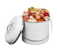 comptoir de cuisine bac à compost - seau de comptoir inodore, conteneur à déchets hermétique | Le seau à déchets alimentaires d'intérieur en acier inoxydable garde l'odeur scellée, solution de stockag