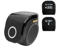 Comptoir de culte, Tally Clicker pour la prière musulmane islamique, écran OLED, affichage numérique de l'heure et de la date, réveil de rappel de vibration, comptage de marchandises, genou (Noir)
