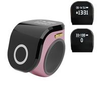 Comptoir de culte, Tally Clicker pour la prière musulmane islamique, écran OLED, affichage numérique de l'heure et de la date, réveil de rappel de vibration, comptage de marchandises, genou (Rose)