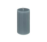 Comptoir de la Bougie - Bougie Cylindrique Déco "Hugo" 13cm Bleu Orage Bleu G