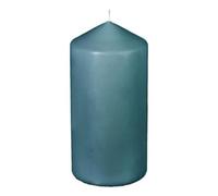 Comptoir de la Bougie - Bougie Cylindrique Déco "Hugo" 14cm Bleu Canard