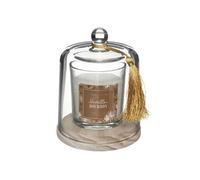Bougie parfumée Loli 130g avec cloche verre vanille - Atmosphera createur d'interieur