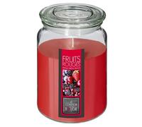 Comptoir de la Bougie - Bougie Parfumée en Verre "Couvercle" 510g Fruits Rouges