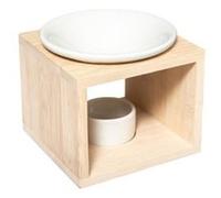 Comptoir de la Bougie - Brûle-Parfum en Céramique "Bambou" 11cm Naturel G