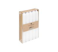 Comptoir de la Bougie - Lot de 10 Bougies Bâton Déco "Hugo" 16cm Blanc Blanc G