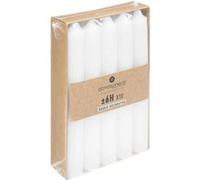 Atmosphera Bougies bâtons Lot de 10 blanches 16 cm